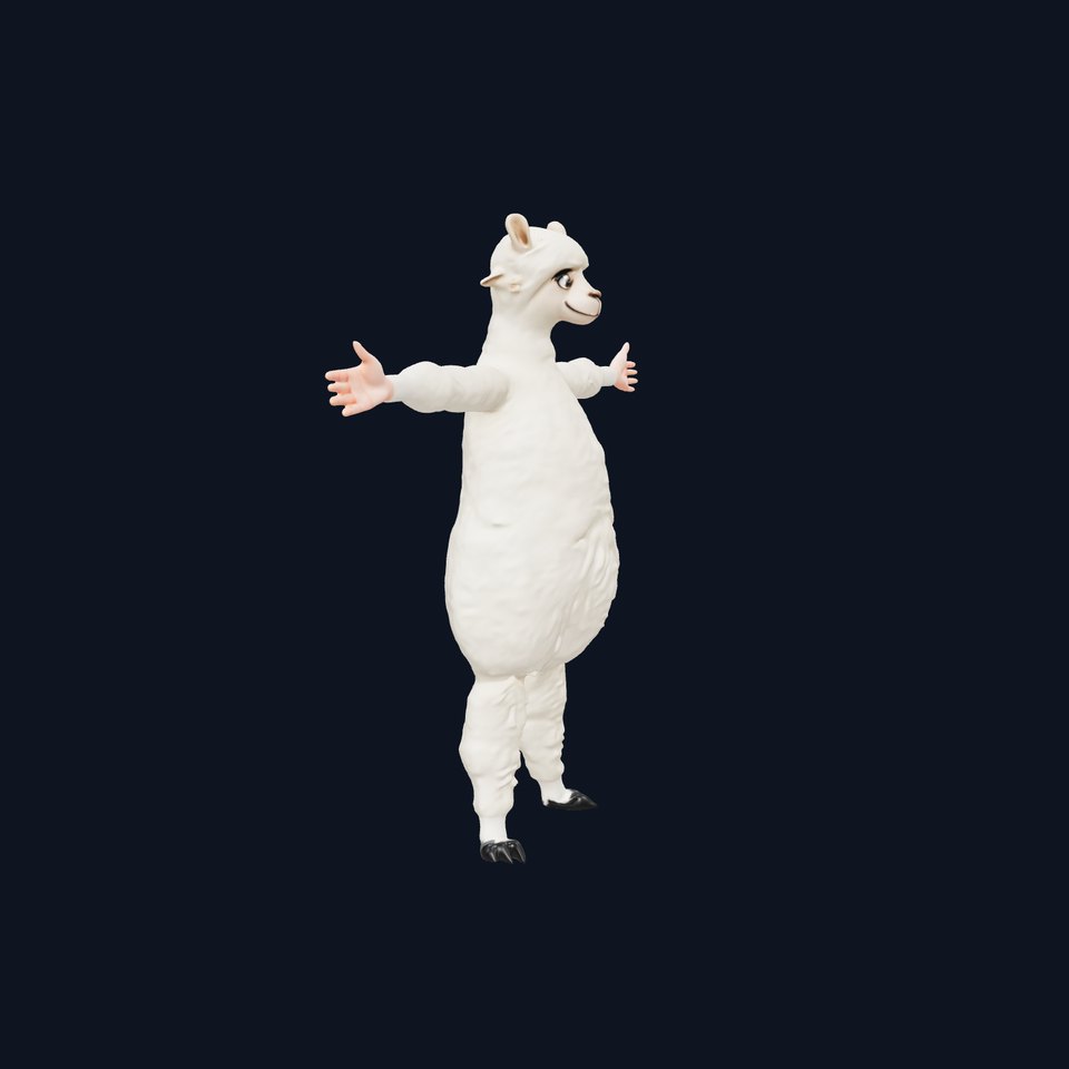 Playful Llama Character model pack